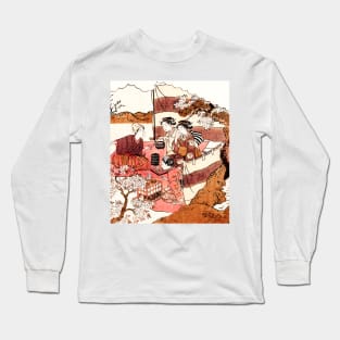 Hanami - picnic under sakura trees Long Sleeve T-Shirt